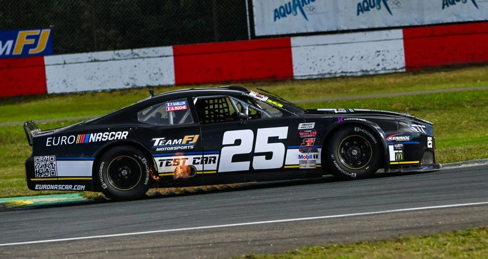 Team FJ NASCAR Euro Series test car at Zolder