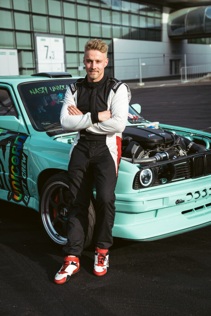 Karl Schaber with his BMW E30 565 hp 5.0l V10