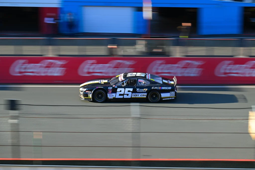 Team FJ NASCAR Euro Series test car at Zolder